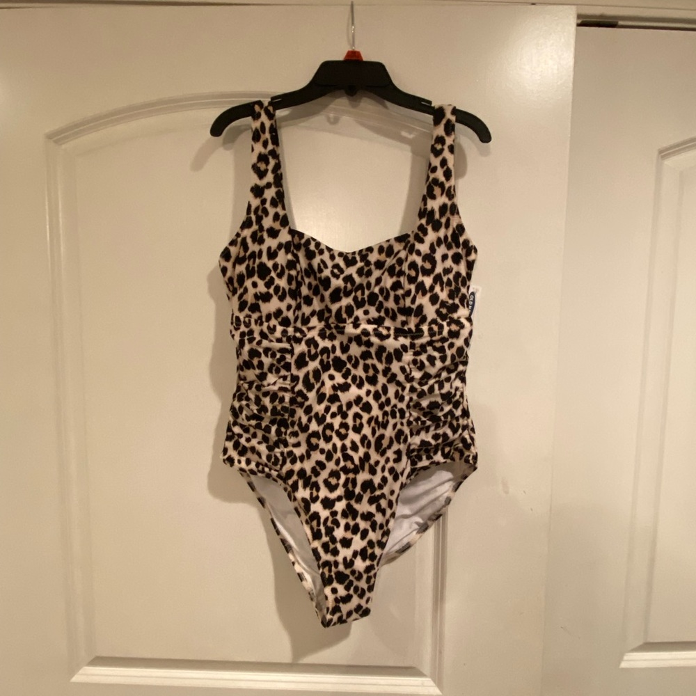 Old Navy one piece swimsuit, animal print, NWT, large
